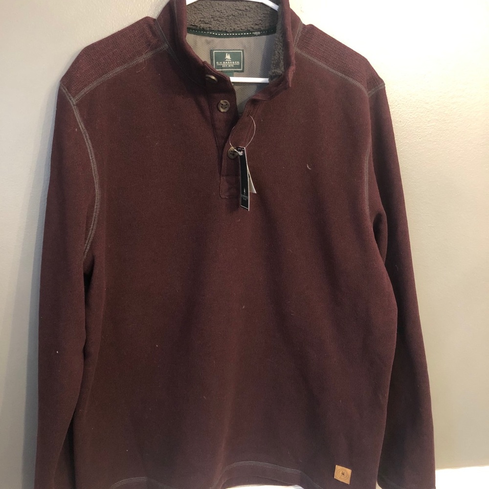 Men’s 1/4 button sweater NWT